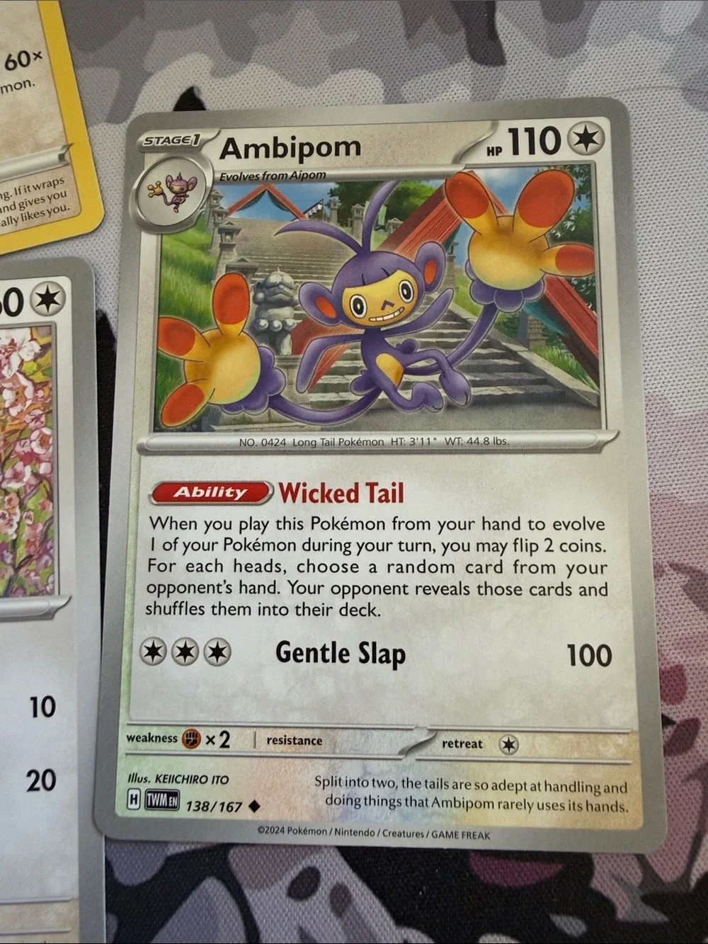 Aipom & Ambipom Collection Lot | Paradox Rift, Twilight Masquerade & Pokémon GO